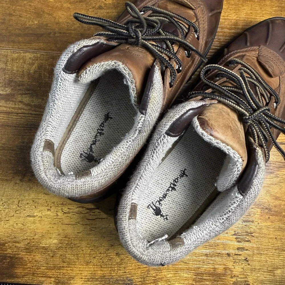 Timberland‎ Smartwool 87121 Brown Leather Waterproof Hiking Shoes Mens 10M